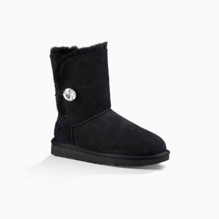 UGG Bailey Button Bling - Boots Dame - Svart (NO-B892)